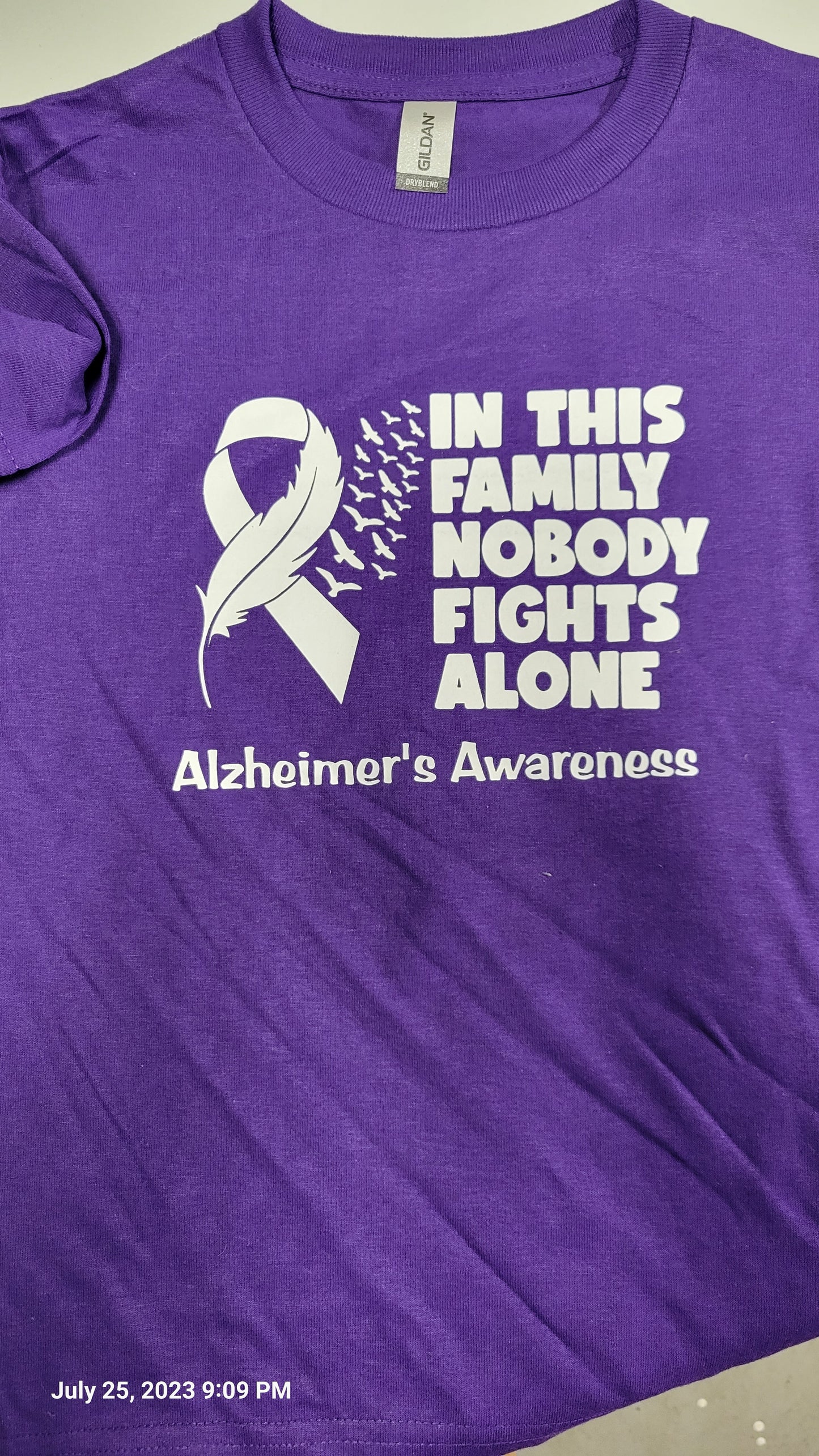 No one fights Alone - Alzheimer's Awareness