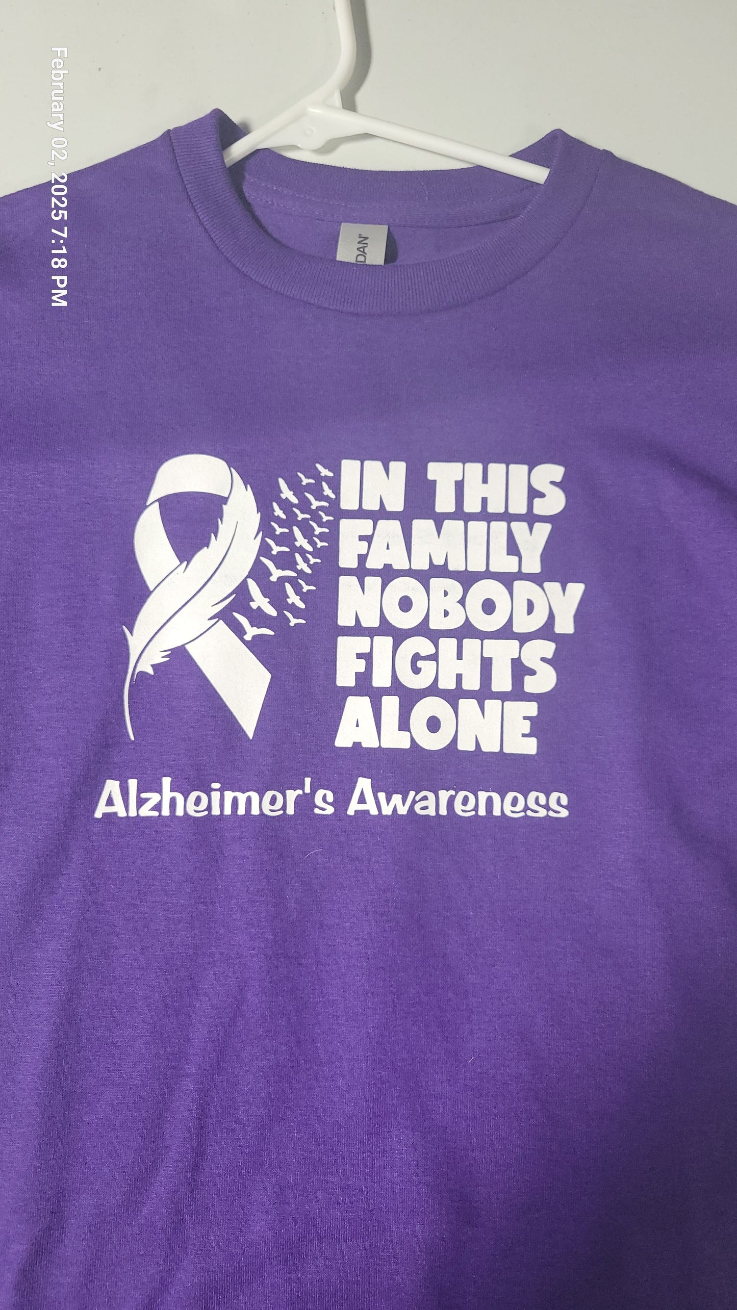 Pre-Printed: Alzheimer's Awareness Shirts