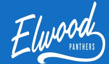 Small Logos: Elwood Panthers w/Swoosh - White