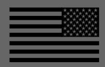 Small Logos:  Flag - Backwards - Black