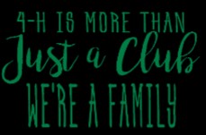 4H is more than a club - We're A Family