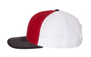 Hat: Richardson Hat -Red, White, Black