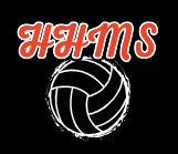 Small Logos:  HHMS w/Volleyall - White/Orange