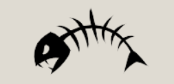 Small Logos:  Fish Bone (Green, White, or Black)