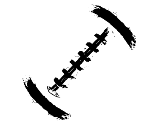 Football - Outline (Black & White)