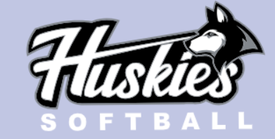 Huskies Softball (Black & White)