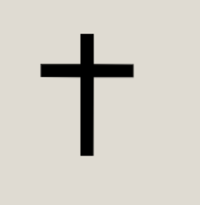 Small Logos:  Cross - Black