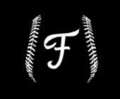 Small Logos:  F w/Baseball Threads -White