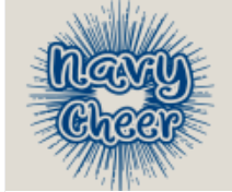 Cheer - (Glitter) Navy