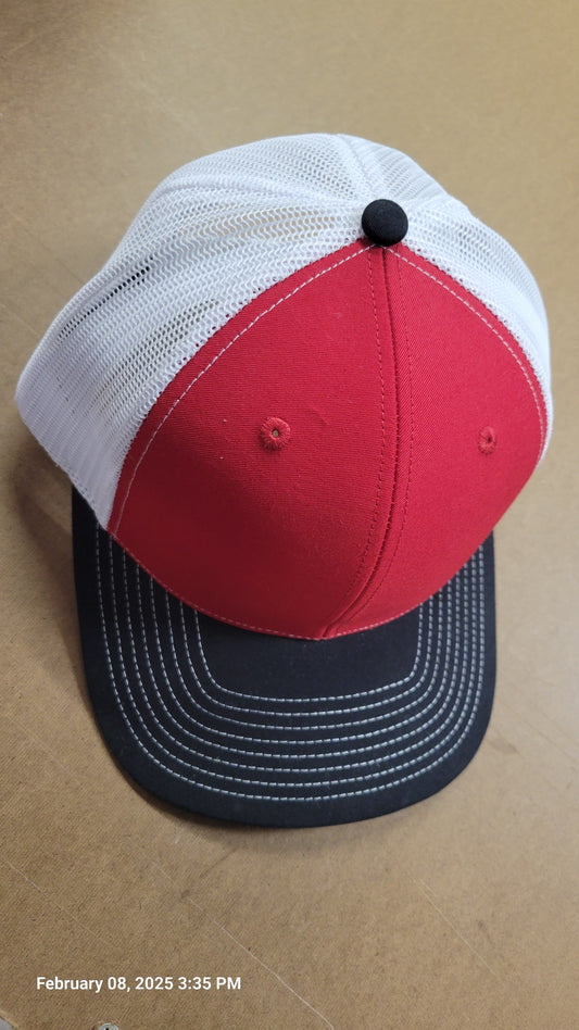 Hat: Richardson Hat -Red, White, Black